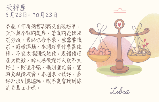 每週星座 2016.05.16 – 2016.05.22