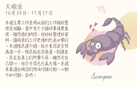每週星座 2016.05.23 – 2016.05.29
