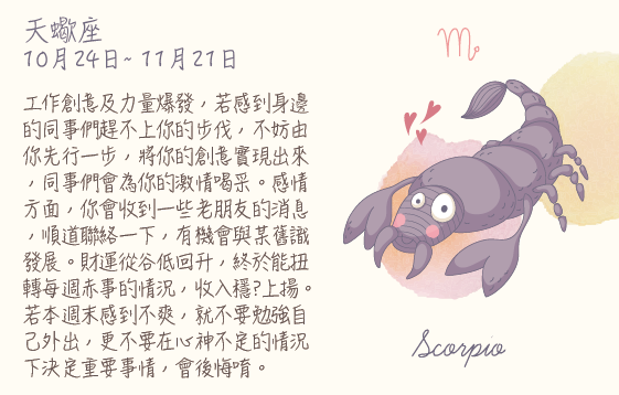 每週星座 2016.06.13 – 2016.06.19