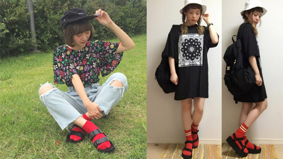 跟日本女生學會2016夏季的紅色配搭新潮流♡