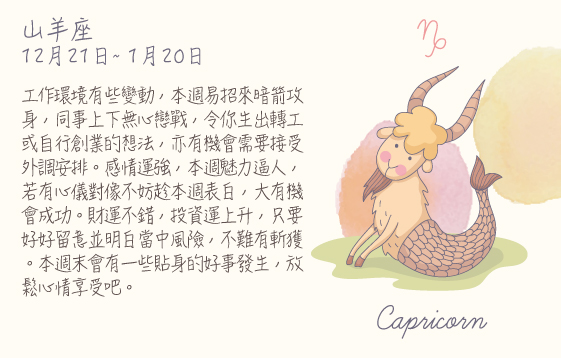 每週星座  2016.07.25 – 2016.07.31