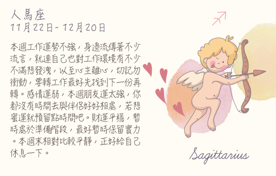 每週星座  2016.07.25 – 2016.07.31