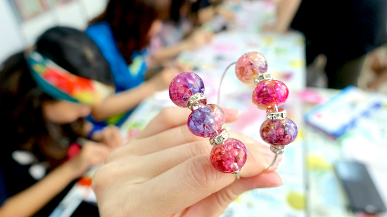 【Miss Tiara x Twins style shop】押花珠珠手鐲工作坊花絮 ♥