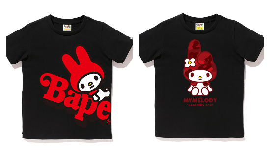 【A BATHING APE x MY MELODY】Melody化身潮人 ♥