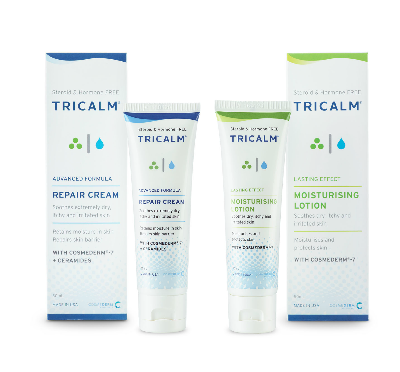 左:TriCalm 高效抗敏柔膚修護乳霜( $ 148/ 50ml )右: TriCalm 長效低敏潤膚保濕乳液 ($ 128/ 50ml ) 左:TriCalm 高效抗敏柔膚修護乳霜( $ 148/ 50ml )右: TriCalm 長效低敏潤膚保濕乳液 ($ 128/ 50ml )