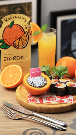 消暑必食！TONYMOLY x SCHOOL FOOD 橘子下午茶